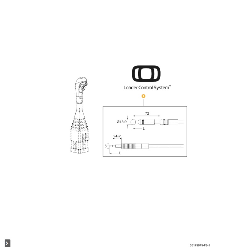AGCO Control Cable Durable OEM Precision Linkage Component | AG-ACP0809190