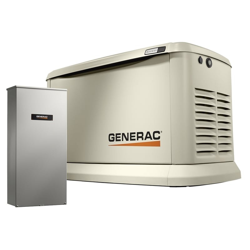 Generator, Standby, 22kW, 120/240VAC, 200A, 1PH, Transfer Switch By Generac 7043