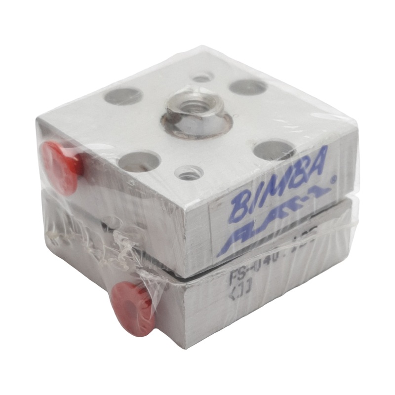 New Bimba FS-040.125 FLAT-1 Pneumatic Cylinder, 3/4in Bore, 0.125in Stroke, #10-32