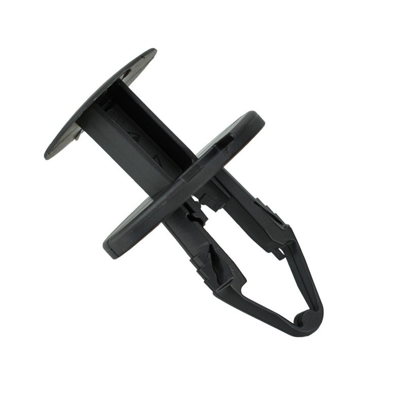 Black Nylon Ergo Tufloks Push Retainer Clips – 13/32″ Hole – 22.5 MM Stem – 15 Pack