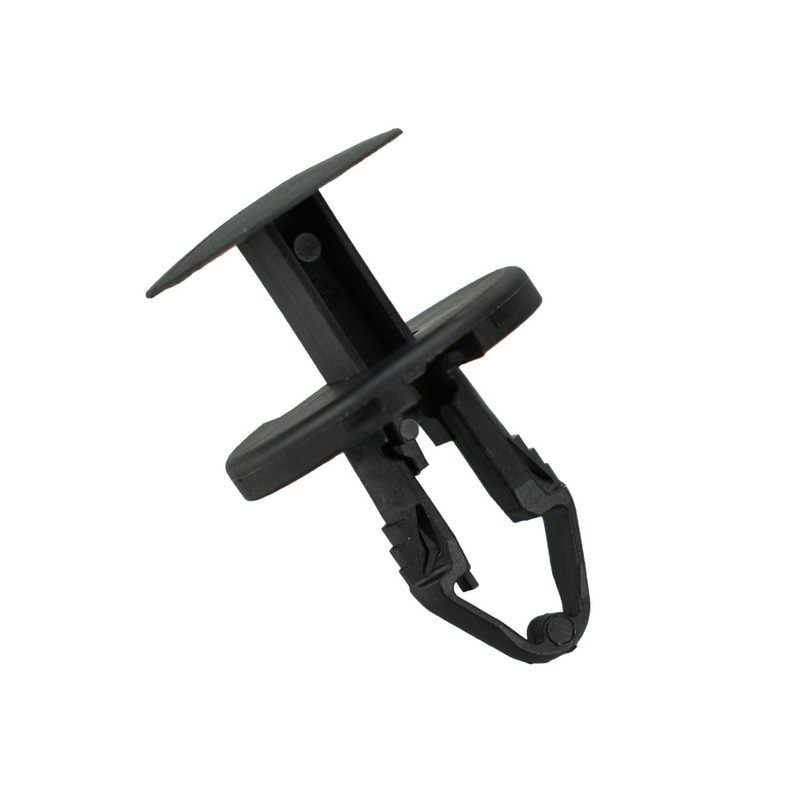 Black Nylon Ergo Tufloks Push Retainer Clips – 5/16″ Hole – 16 MM Stem – 25 Pack