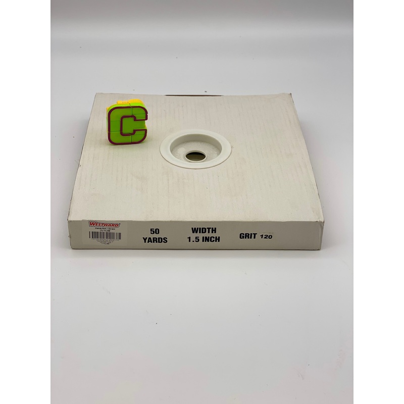 Westward 11L388 Handy Roll, 120 Grit, 50 Yards, 1.5″ Width (New)