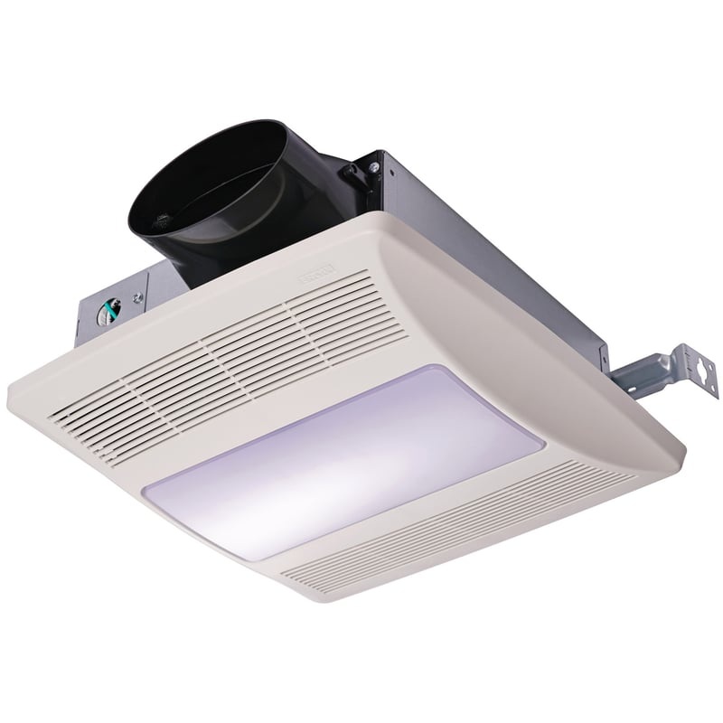 Exhaust Fan w/ Humidity Sensor & Light, Wht By Broan LP510RSL