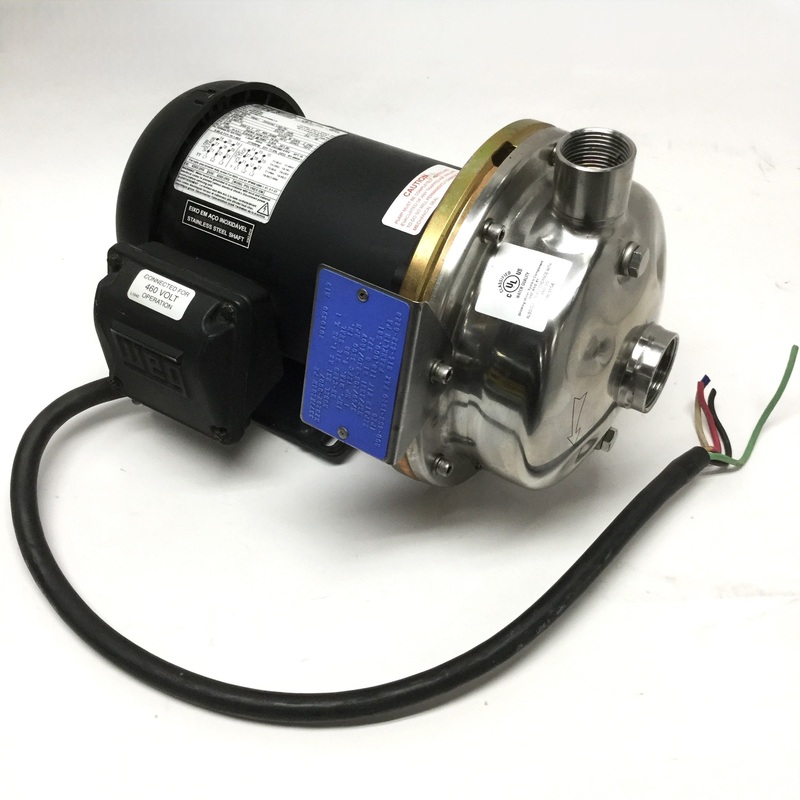 Used Scot MP 231 AS Pump & Motor 3PH 208-230/460VAC 60Hz 1HP, 3435RPM, 1 & 1-1/4″ NPT