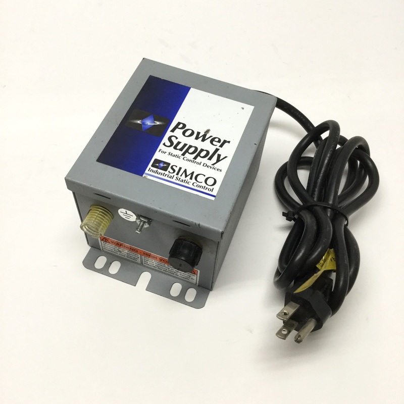 Used Simco F167 Static Eliminator Neutralizer Power Supply, 2x 7.5kV RMS Out, 120VAC