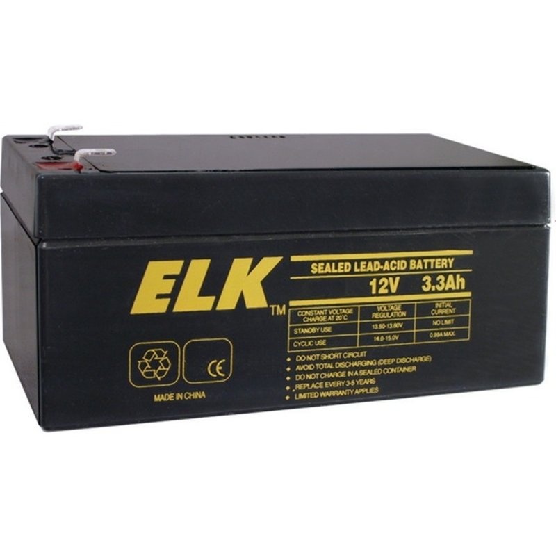 12V Battery 3.3 Ah By ELK 1233