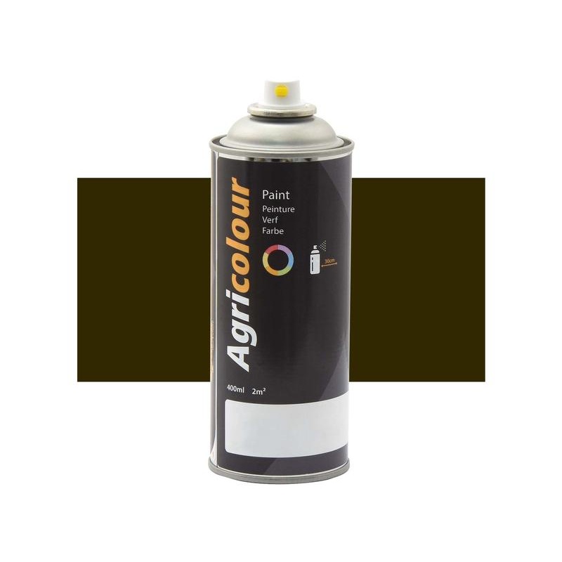 Agricolour – Dark Brown Gloss Paint 400ml Aerosol – Sparex Part No. S.92394
