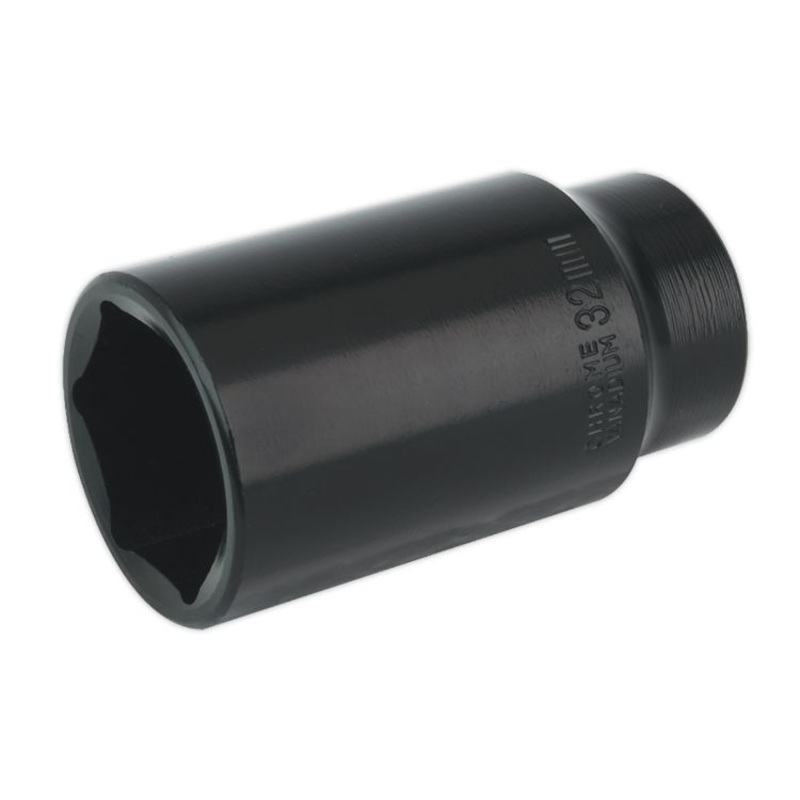Sealey Impact Socket 32mm 1/2″ Drive Deep (Premier) – 6pt