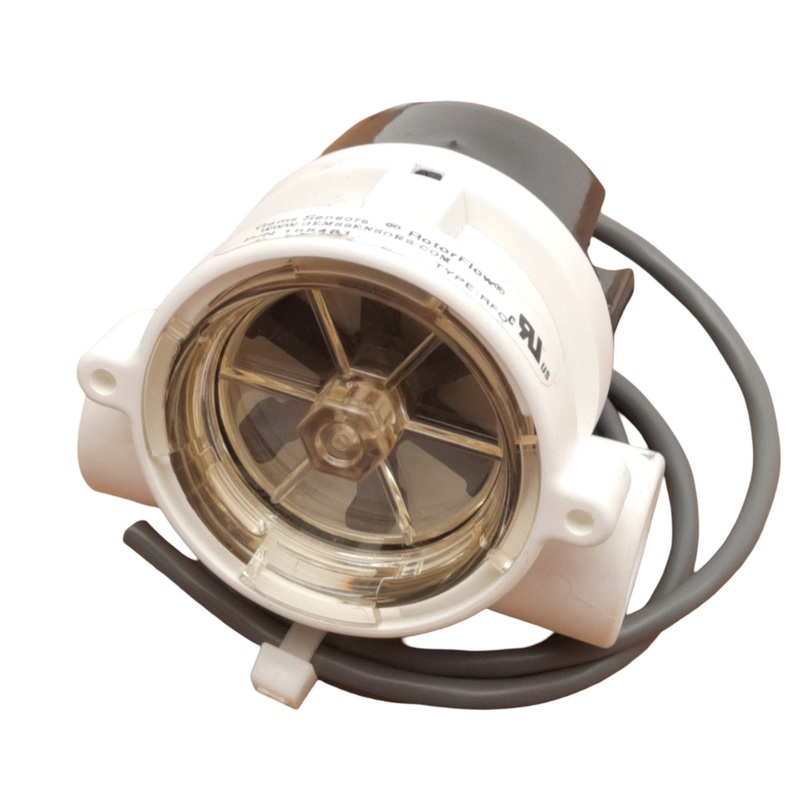 Used Gems Sensors 155481 RFO Type Flow Rate Monitor, 1.5-20GPM, 4.5-24VDC, 1/2in NPT