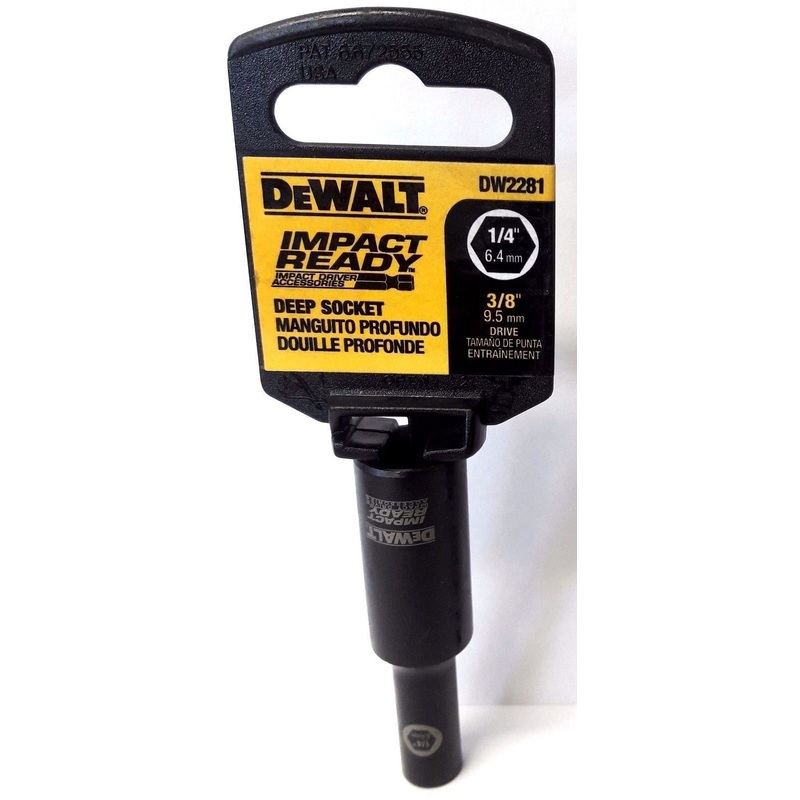 Dewalt DW2281 1/4” Deep Socket 3/8 Impact Driver Ready Socket