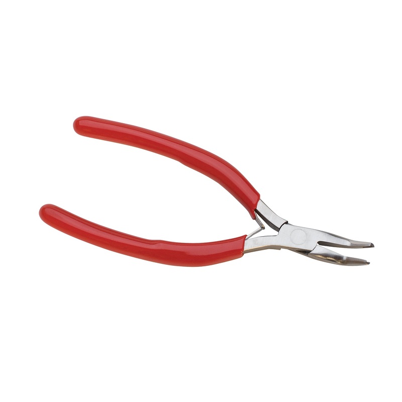 Ergonomic Bent Nose Pliers w/ Groove