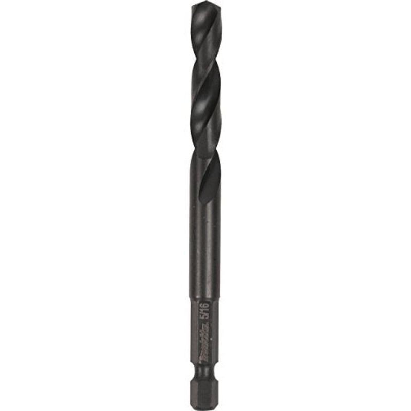 Makita A-97829 5/16″ Black Oxide Drill Bit, 1/4″ Hex Shank