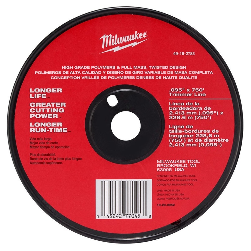 Milwaukee 49-16-2783 .095″ x 750′ Trimmer Line