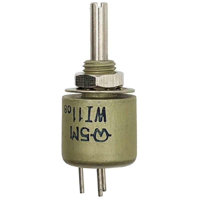 5 1W Single Turn Cermet Potentiometer, Panel Mount, Slotted Shaft