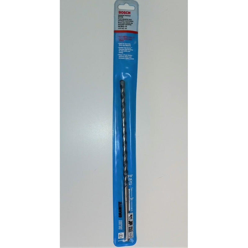 Bosch HCBG10 5/16″ x 10″ Blue Granite Hammer Drill Bit Germany 208381