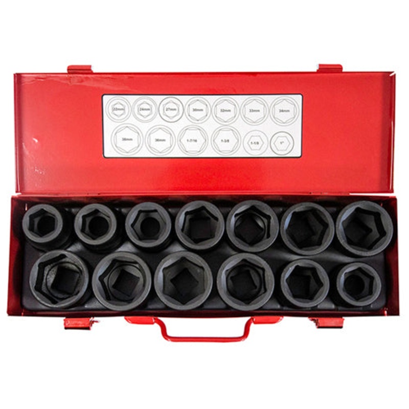 Jefferson 13pc 3/4” Impact Socket Set (22 – 38mm)