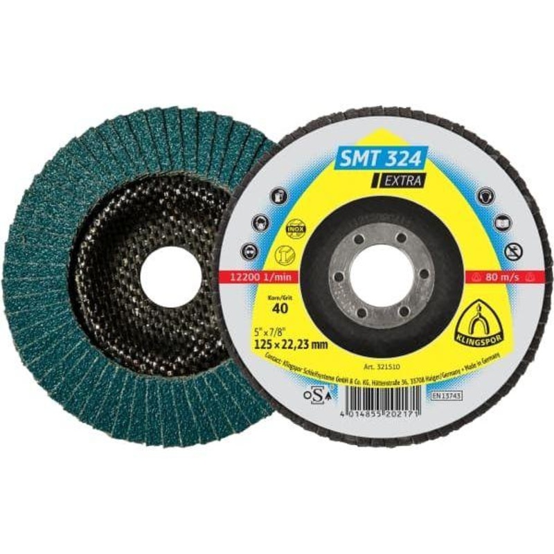 Klingspor SMT 324 Extra 4″ Mop Disc 40 Grit