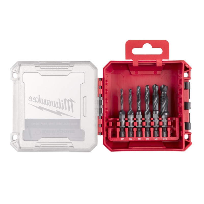 Milwaukee 1/4in HSS-G Combi Drill Tap Set – 6pc