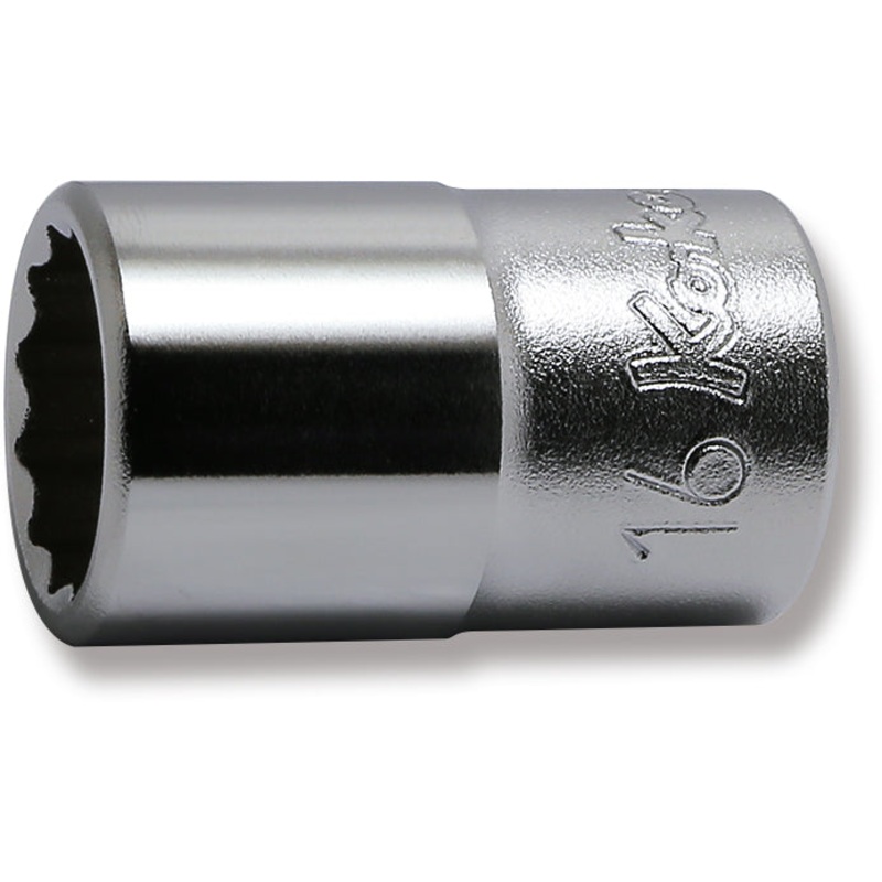 1/2 Sq. Dr. Chrome Metric 12 Point Socket  16mm