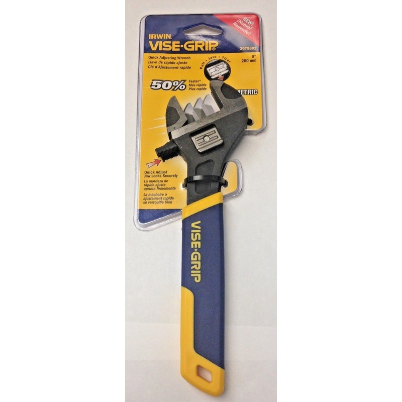 Irwin Vise-Grip 2078602 8″ Metric Quick Adjusting Wrench