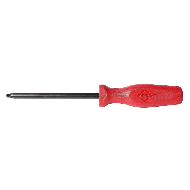 Mayhew Tools (27412) USA Torx Screwdriver, Red, T40 x 5-Inch