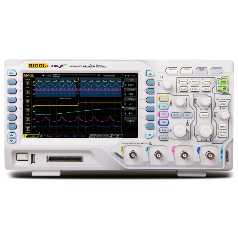 Rigol DS1074Z-S Plus 70 MHz Digital Oscilloscope with 4 Channels and 16 Digital Channels + 25 MHz Bandwidth with 2 Signal Source Channels