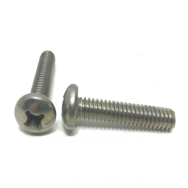1/4″-20 x 4″ Phillips Pan Head MachIne Screw Stainless Steel QTY 25