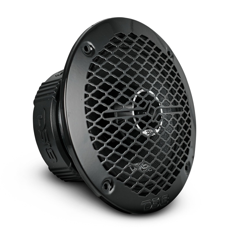 PRO-ZT 6.5″ Coaxial Mid-Range Loudspeaker with Water Resistant Cone Built-in Bullet Tweeter and Grill 225 Watts Rms 4-Ohm