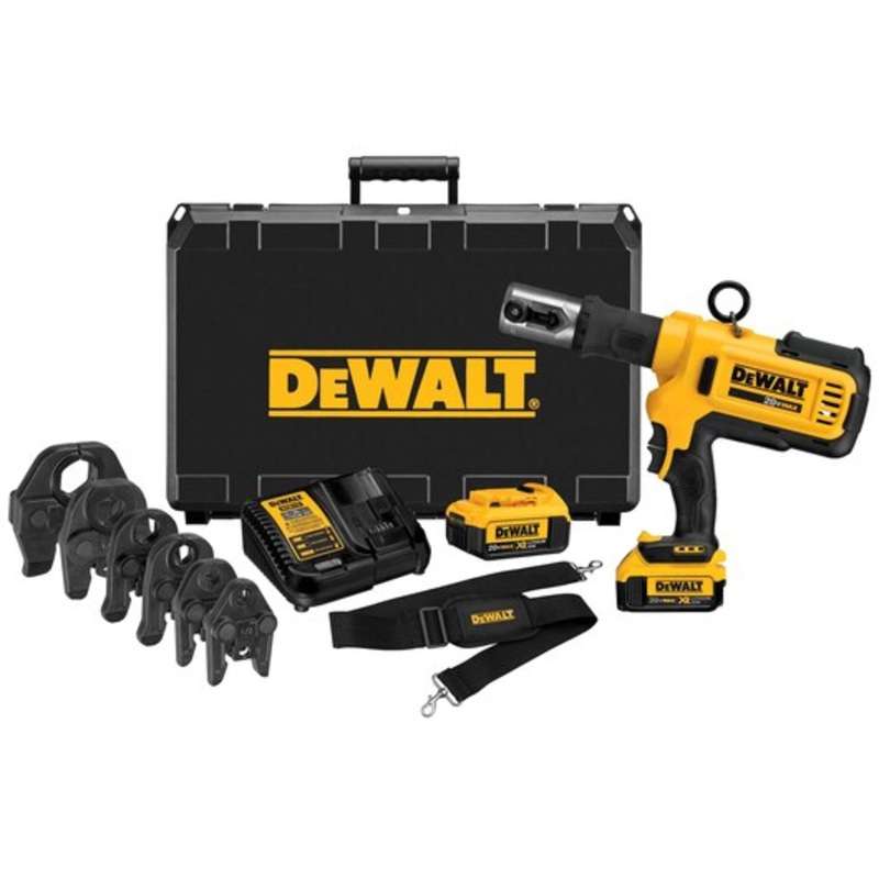 DeWALT 20V DCE200M2K MAX Copper Pipe Crimping Tool w/ Crimping Heads Kit