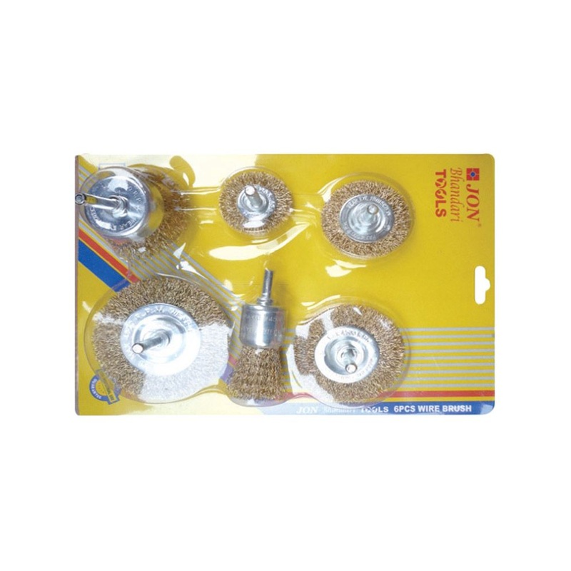 JON BHANDARI 6PC WIRE BRUSH SET