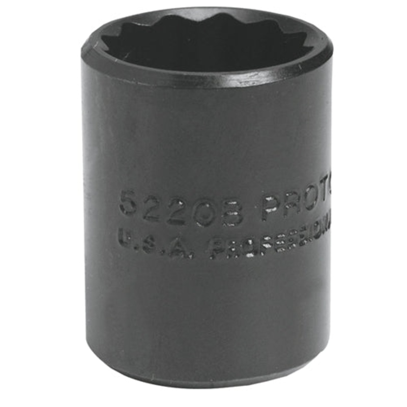 Proto J5220B 3/8″ Drive Black Oxide Socket, 5/8″ 12 Point,