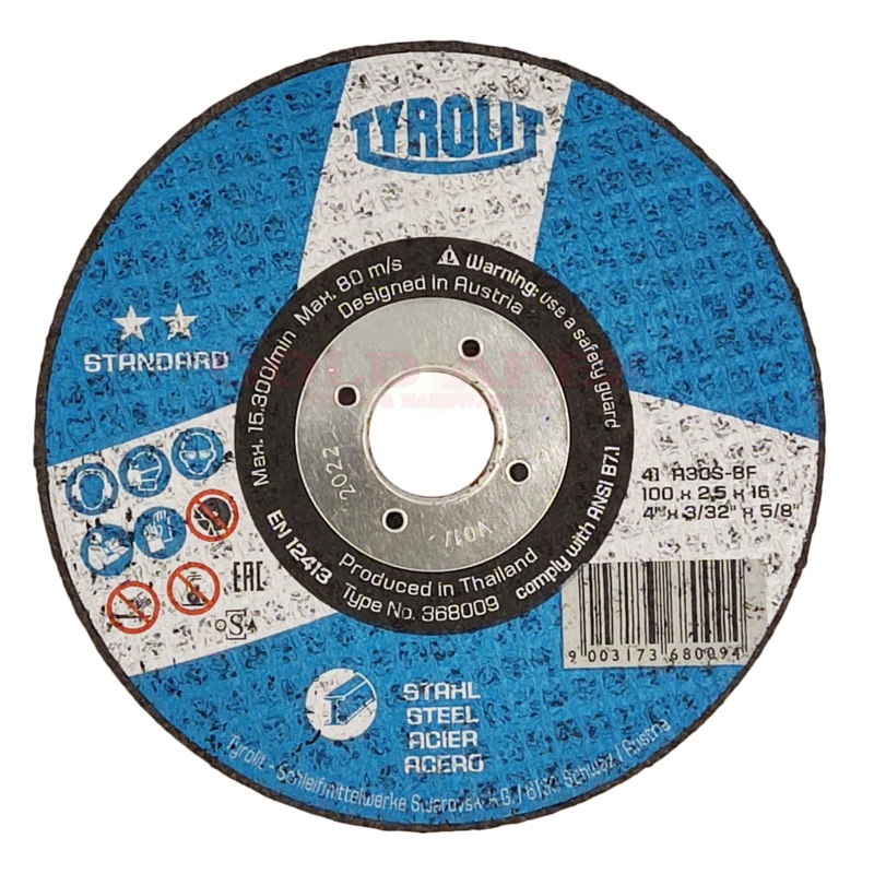 Tyrolit Cutting Disc 4″ for Metal (Standard)