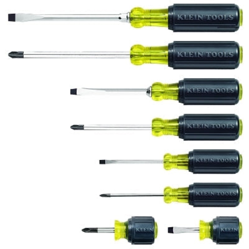 8-Pc Cushion-Grip Screwdriver Set, Phillips/Slotted