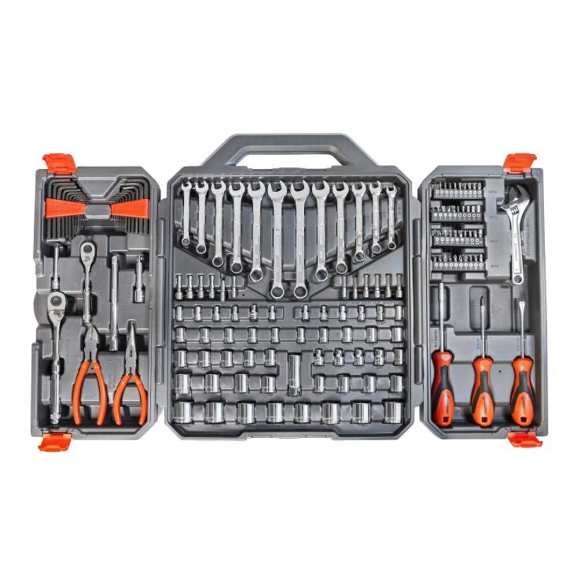Crescent (CTK150) 150-Piece 1/4″ and 3/8″ Drive 6-Point SAE/Metric Professional Tool Set