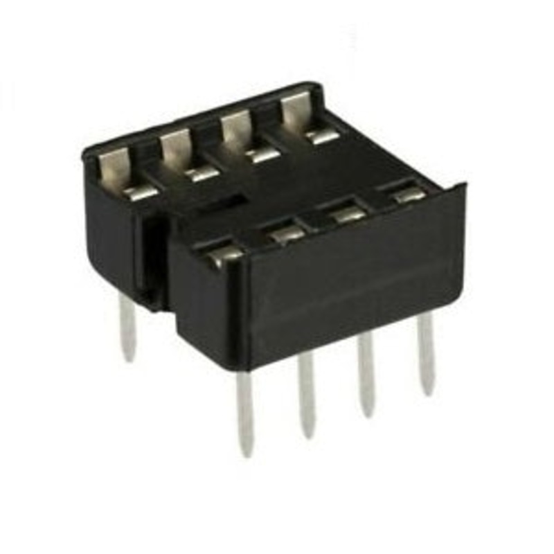 Solder Tail Low Profile IC Socket 8-Pins Default Title