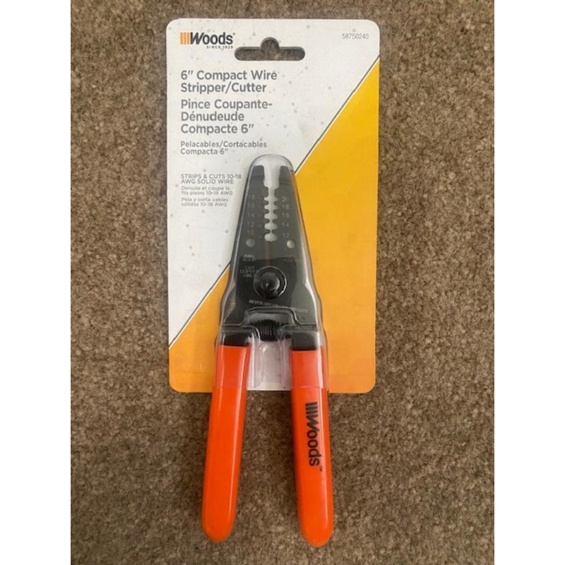 WOODS 58750240 6″ Compact Wire Stripper/Cutter