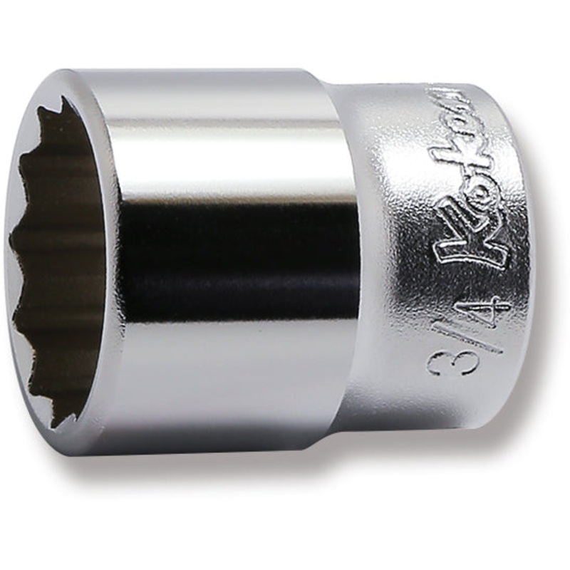 3/8 Sq. Dr. 12 Point SAE Chrome Socket in 3/4″