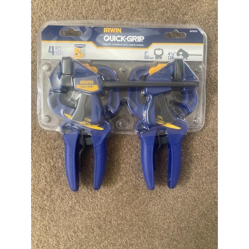 Irwin IRHT83222 4pc Quick-Grip Clamp Set -Quick Release