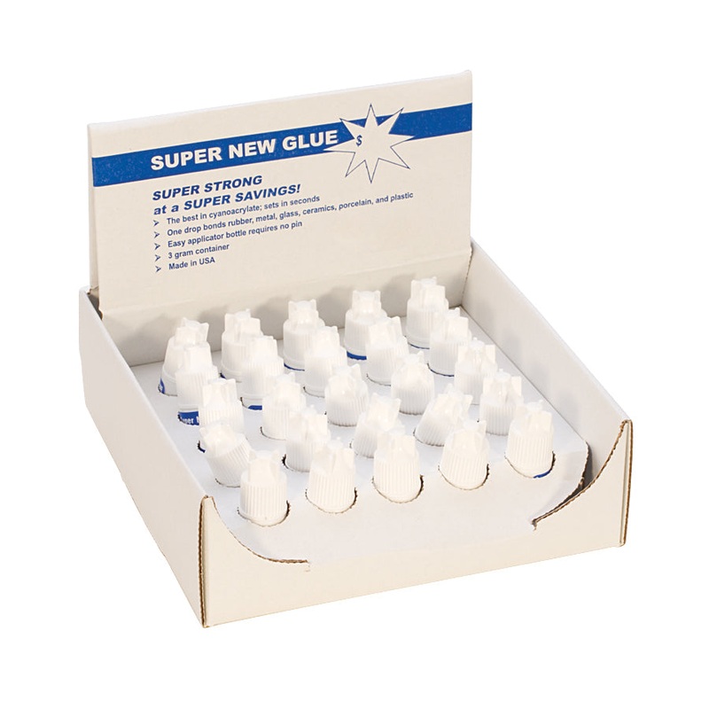 25/Pk Display Case of Super New Glue – 3 Grams