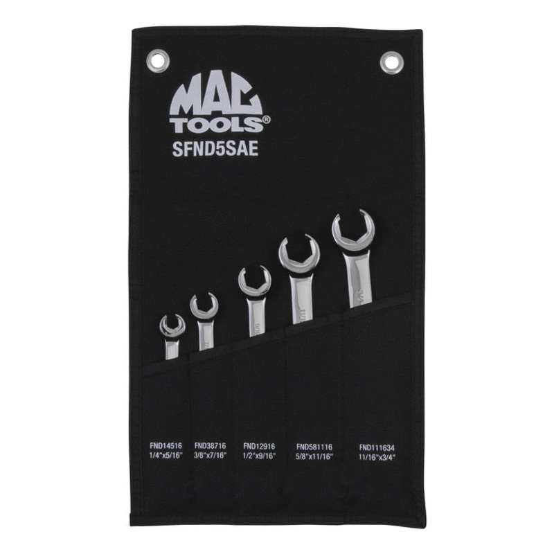5-PC. SAE Flare Nut Wrench Set