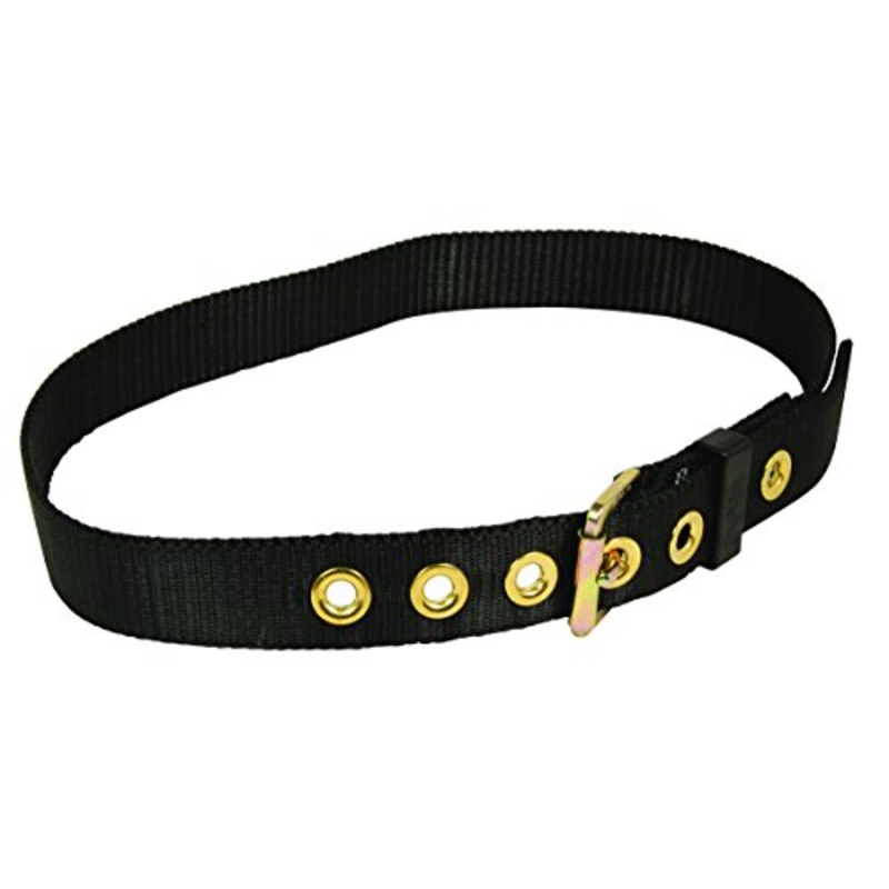 FallTech 7095M Heavy Duty Work Belt with 1-3/4-Inch Webbing, 7-Position Adjustment and Steel Buckle, Black, Medium