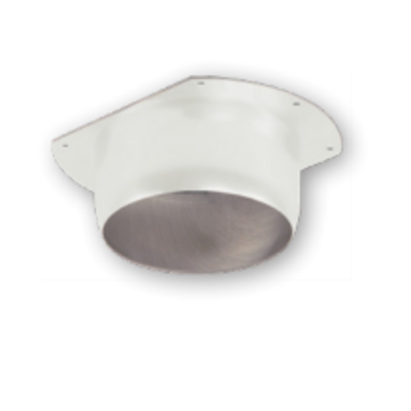 3″ Professional Round Outlet – Gutter Water Collection Component – Damascus OR 30 Deg. White Alum.