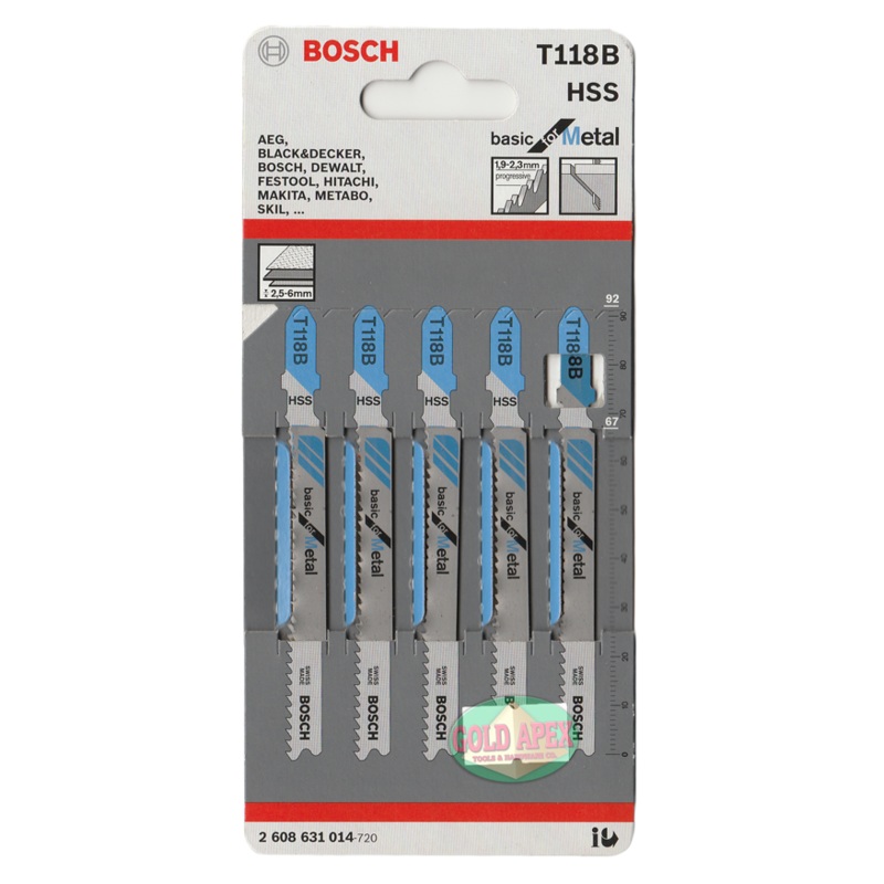 Bosch T118B Jigsaw Blade (Metal)