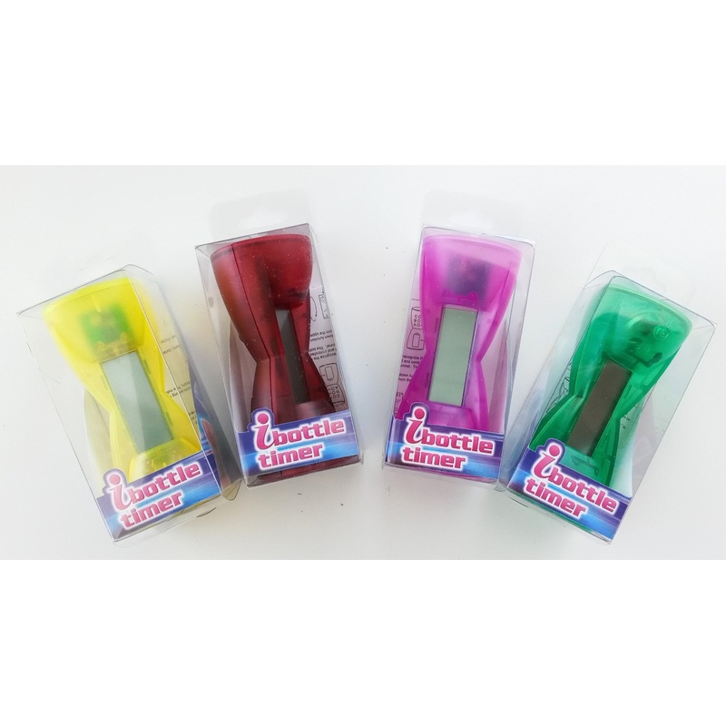 iBottle SB1101 Digital Sand Hourglass Timer & Clock 1 Sec-99 Min (1pc) Yellow