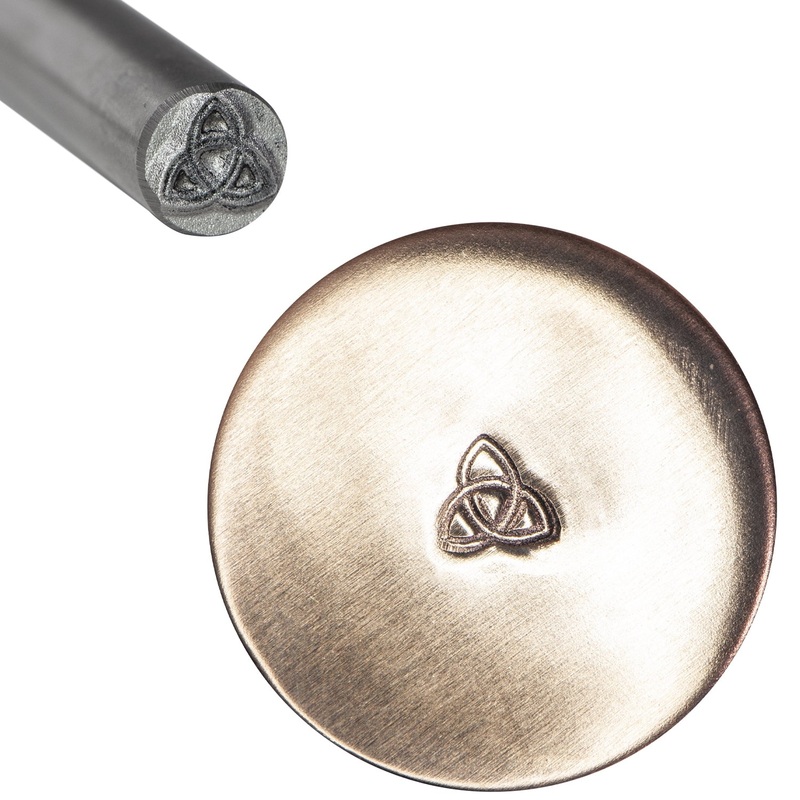1/4″ Steel Triquetra Celtic Knot Stamp