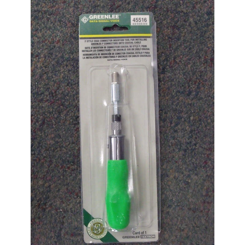 Greenlee 45516 Coax Connector Insertion Tool W/F-style
