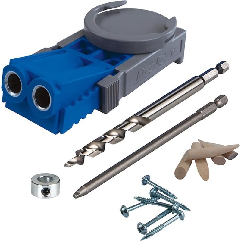 Kreg R3 Jr. Pocket-Hole Jig System – Portable Kreg Pocket-Hole Jig – Easy Clamping & Adjusting – Includes Positioning Sliders – For Materials 1/2″ to 1 1/2″ Thick