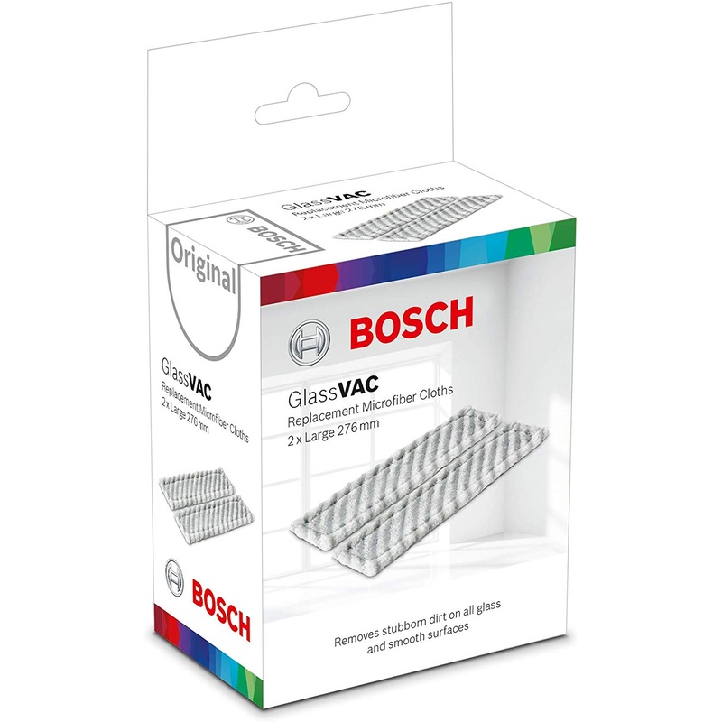 Bosch Large Replacement Microfiber Cloths for GlassVAC