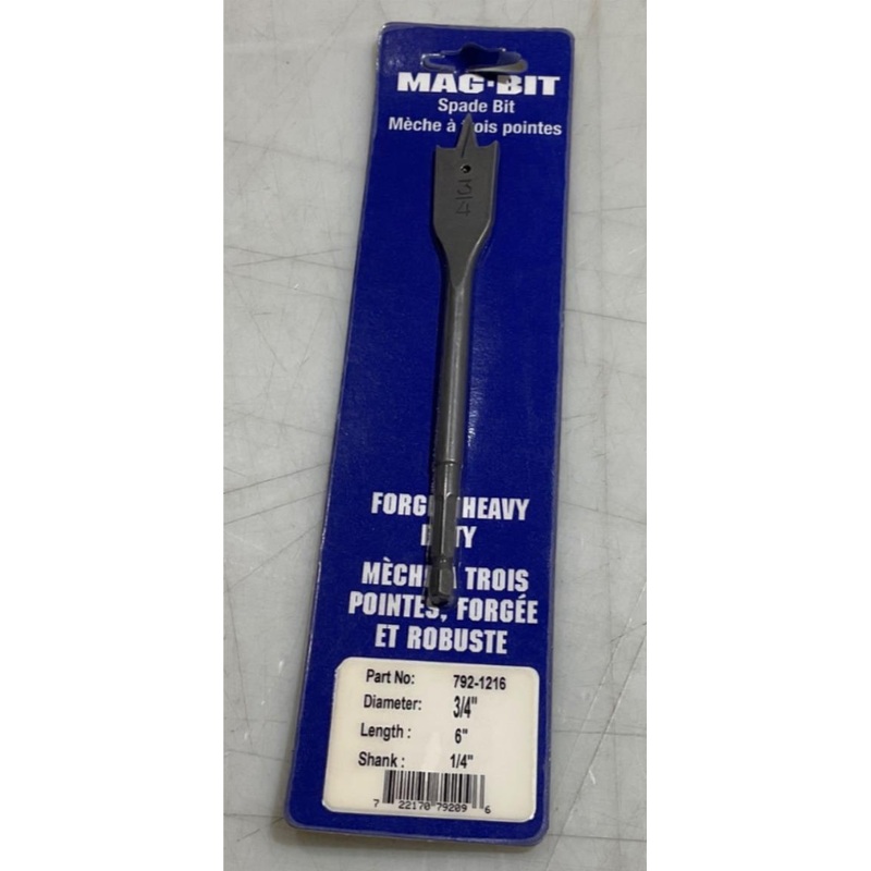 Mag-Bit 792-1216 3/4″ x 6″ Spade bit