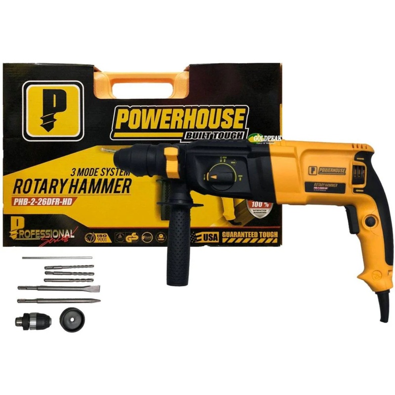 Powerhouse PHB-2-26-DFR-HD SDS-Plus Rotary Hammer
